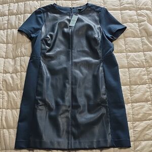 Ann Taylor Navy and Black Mini Dress
